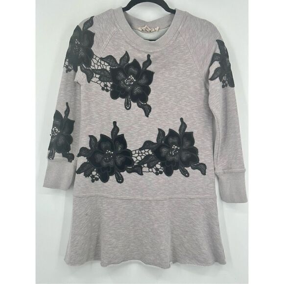 Soft Surroundings gray long sweatshirt top size XS - Picture 1 of 7